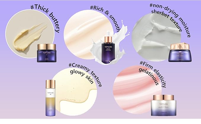 CHARMZONE TOPCLASS Lifting Signature Skincare Set of 4 Includes Toner Emulsion Cream and Control Cream (11.16 oz) , Triple Collagen Firm Skin Valentine Gift for Women-Velvo Beauty