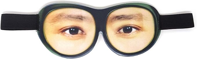 Honbay 3D Funny Eyeshade Soft Sleep Eye Mask with Adjustable Head Strap for Travel, Game, Party, Rest, Sleeping, etc (for Man) Black-Velvo Beauty