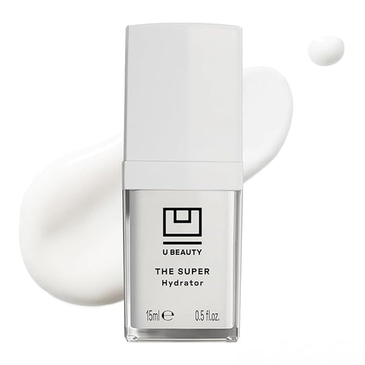 U Beauty The SUPER Hydrator - Mega-Dose Skin Hydrator and Hyaluronic Acid Moisturizing Cream with Peptides and Grapeseed Oil for Supple, Smooth, and Softer-Looking Skin For Up To 48 Hours - 0.5 fl oz-Velvo Beauty