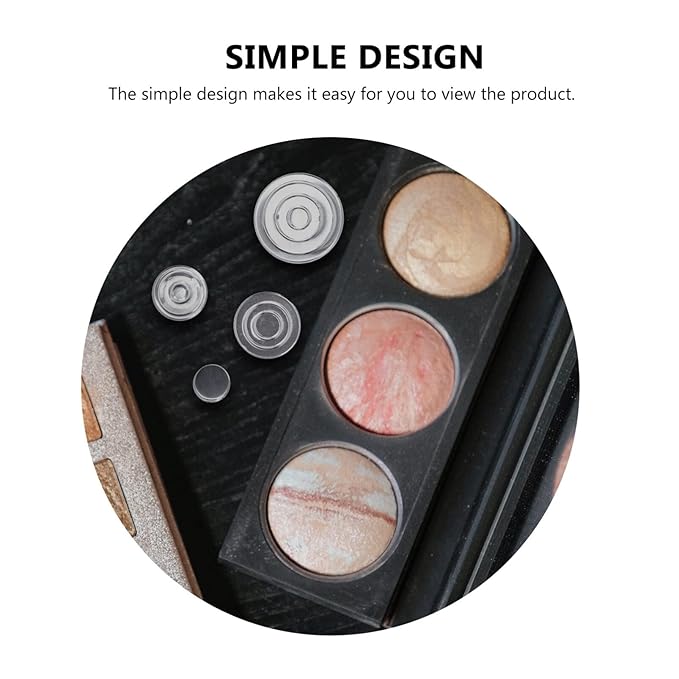 Lurrose 22pcs Empty Metal Pans Tin Palette Eyeshadow Pans Watercolor Palette Refillable Container Eyeshadow Blush Lipstick Organizer for Cosmetic Palettes-Velvo Beauty