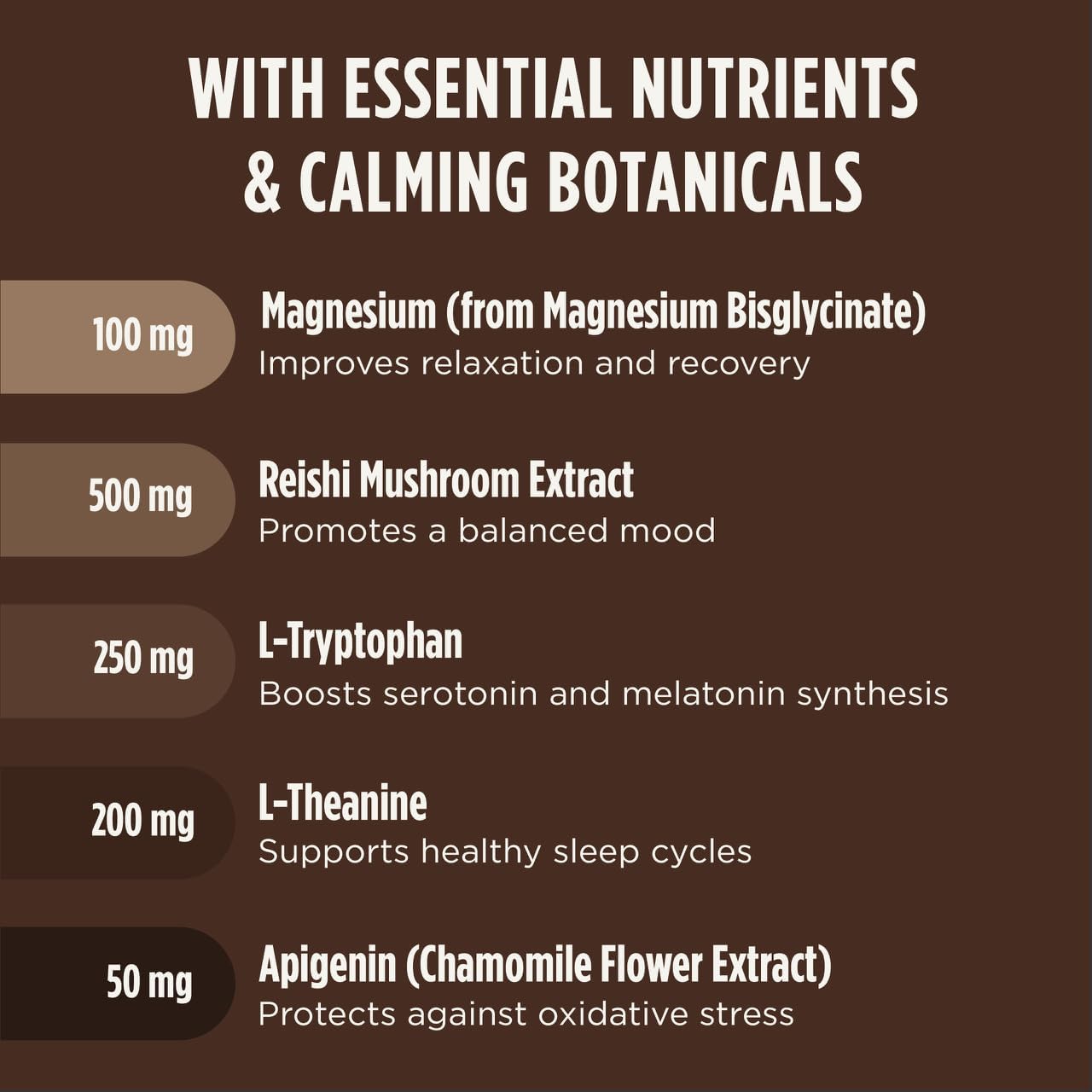 Calm Evening Tonic Sleep Powder - Cinnamon‑Cocoa Nighttime Superfood Drink Mix - Magnesium, L‑Theanine, Reishi Mushroom & L‑Tryptophan for Deep Sleep & Recovery, No Grogginess - 5 Servings-Velvo Beauty