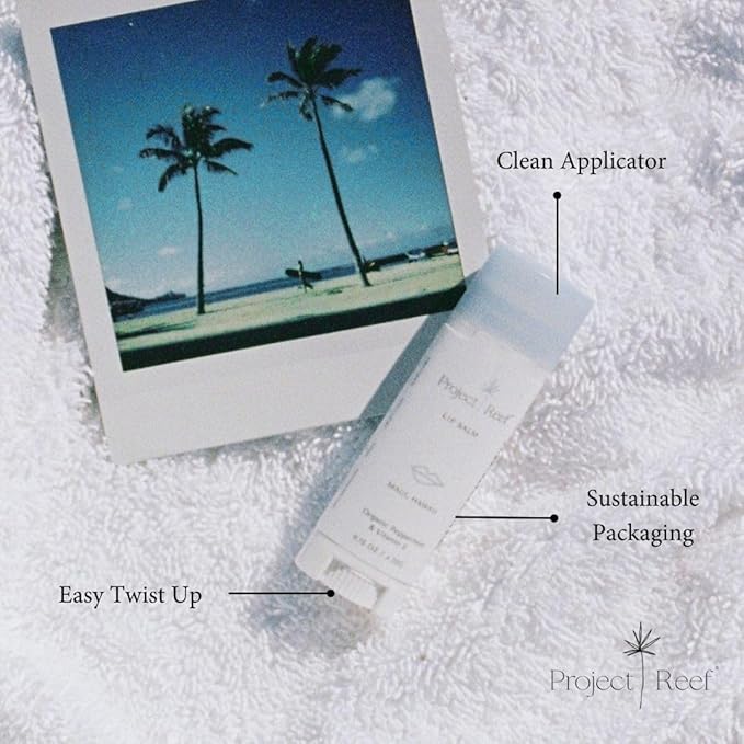 Cooling Lip Balm w/Organic Peppermint, Shea Butter, Vitamin E, Hydrating Chapstick, Soothe Dry Sunburnt Lips, After Sun Care, 2 Pack-Velvo Beauty