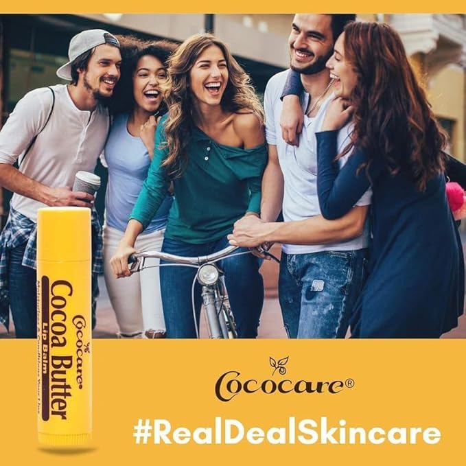 Cococare Cocoa Butter Lip Balm 0.15 oz (Pack of 8)-Velvo Beauty