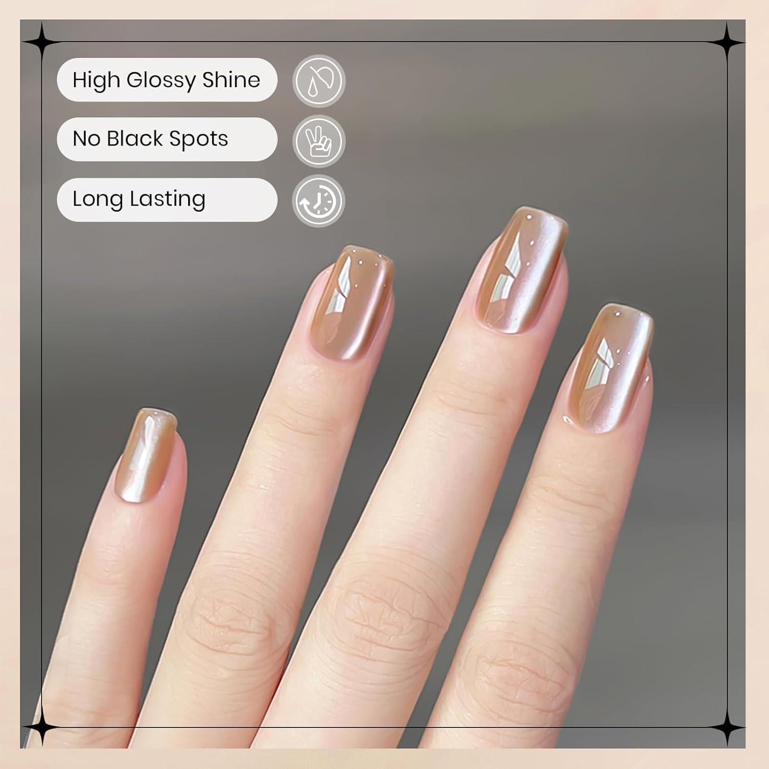 Moonlight Cat Eye Gel Nail Polish 10ml Silk Magnetic Nail Polish Glass Cateye Gel Polish with Magnetic Stick Soak Off UV LED Nail Lamp Nail Art Manicure Salon Home DIY 002, Milky Coffee-Velvo Beauty