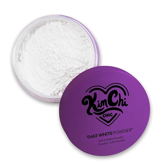 KimChi Chic Beauty That White Powder, Mattifying Makeup Setting Powder for All Skin Types, Long-Lasting Face Powder Helps Minimize the Appearance of Fine Lines-Velvo Beauty