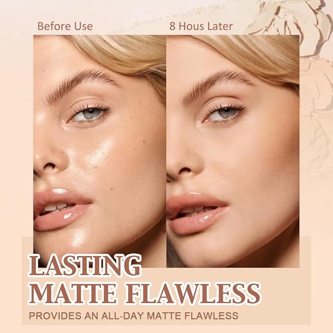 evpct Kaely Oil Control Pressed Face Powder, Get Smooth Flawless Fine Lines and Lightweight Finishing Foundation, Control Shine Long Lasting Waterproof Face Setting Powder Cosmetic, 08 Golden Beige-Velvo Beauty