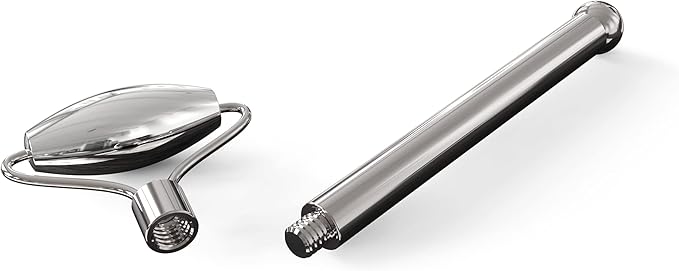 Stainless Steel Ice Roller & Rose Quartz Facial Set | Luxury Skin Care Tools for Lymphatic Drainage, Product Absorption, Skin Tightening, & Relaxation-Velvo Beauty