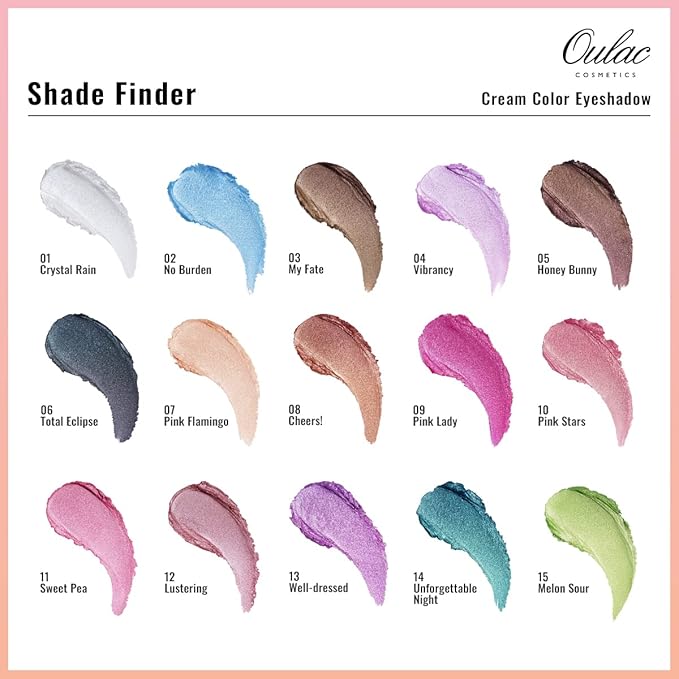 Oulac Cream Eyeshadow also for Highlighter Large Capacity Highly Pigmented Eye Shadow Waterproof &Long Lasting with Moisturizing Formula 12-Velvo Beauty