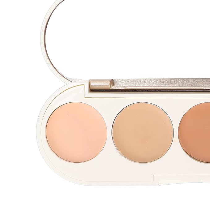 Waterproof Concealer Palette, High Coverage, Professional Long Lasting Multipurpose Bronzer Palette with 5 Colors-Velvo Beauty