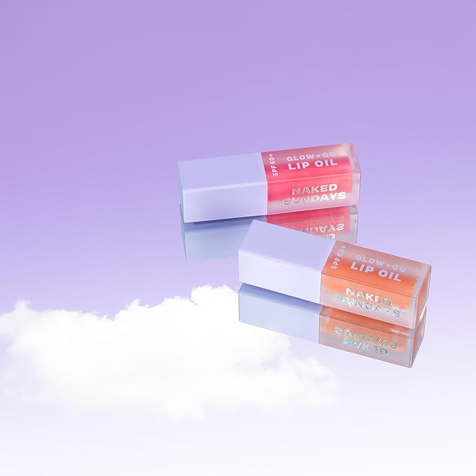 SPF50 Glow & Go Lip Oil: Lip Oil with SPF, Moisturizes and Protects Lips, 4.5ml (Salted Caramel)-Velvo Beauty