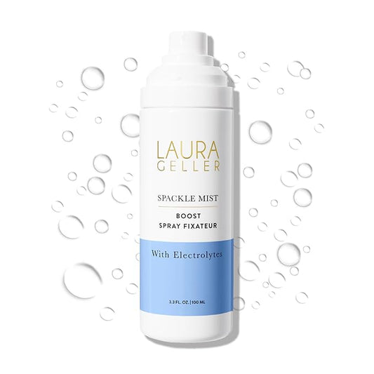 LAURA GELLER NEW YORK Spackle Mist Boost Setting Spray with Electrolytes - Long-Lasting Makeup Spray with Blue Light Protection - Dewy Skin Makeup Setting Spray-Velvo Beauty
