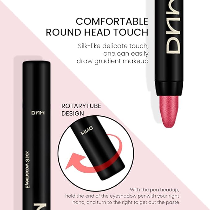 Kaely 2Pcs Cream Eyeshadow Sticks Set for Eyes Waterproof,Red Shimmer Eye shadow Stick Pencil Pen Bulk sombras en crema para ojos 35+35-Velvo Beauty