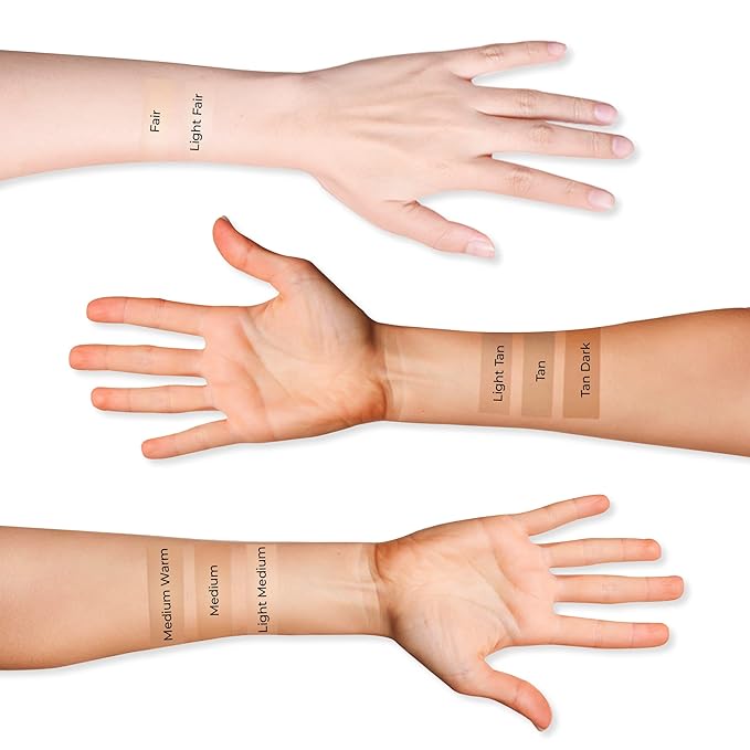 LUMINESS Silk Airbrush Spray Foundation & Buffing Brush Kit – Full Coverage Foundation & Dual-Sided Buffing Brush - Buildable Coverage, Anti-Aging Formula Hydrates & Moisturizes (Shade - Light Rich)-Velvo Beauty