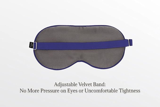 Premium 25 Momme Mulberry Silk Eye Mask for Sleeping (Royal Navy)-Velvo Beauty