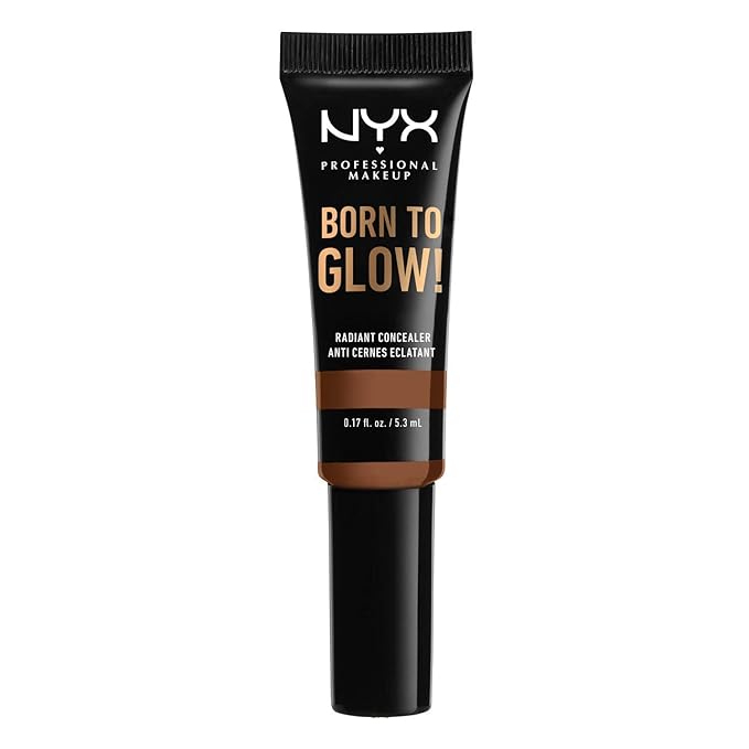 NYX PROFESSIONAL MAKEUP Born To Glow Radiant Concealer, Medium Coverage - Cappuccino-Velvo Beauty