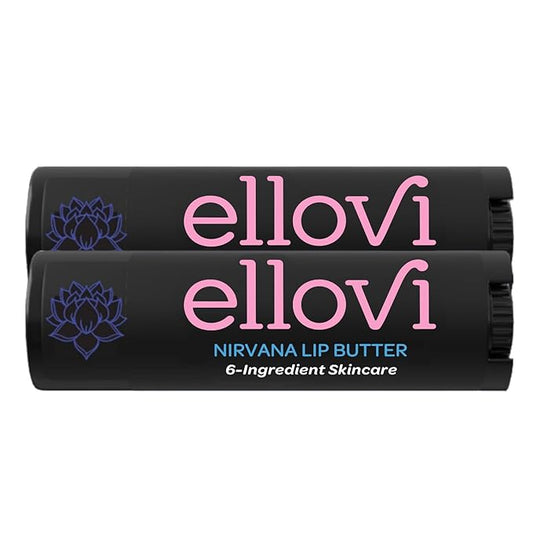 Natural Lip Butter Lip Balm - Nirvana - Pure Enough to Eat - Made With Just 6 Vegan Ingredients - 100% Natural & Organic Moisturizing Lip Care for All Day Hydration (2-Pack)-Velvo Beauty