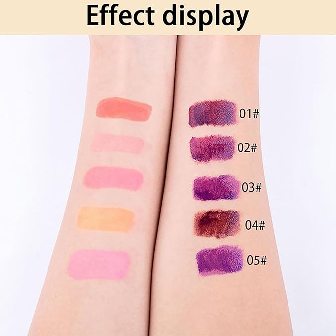 Peel Off Lip Stain -Lip Stain Peel Off Masque - Long Lasting, Waterproof and Transfer Proof Nude Lip Tint, Matte Finish Peel Off Makeup (04 First Kiss Stain)-Velvo Beauty