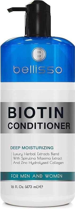 BELLISSO Biotin Conditioner - Sulfate Free Hair Thickening Products for Women and Men - Deep Conditioning Treatment for Dry Damaged Strands-Velvo Beauty
