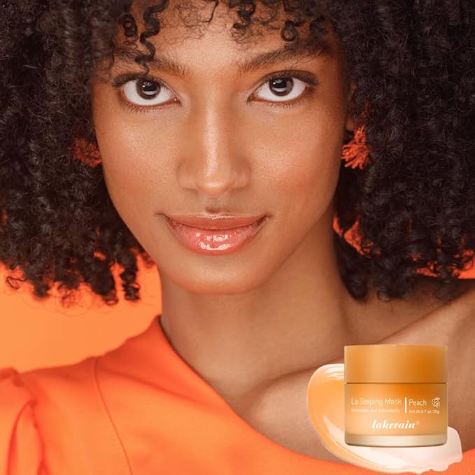Lip Sleeping Mask,lip Mask With Vitamin C, Antioxidants,lip Mask Overnight,Improves Dryness,Nourishes And Hydrates,Brighten Lip Colour,Reduce Lip Lines 0.7 Fl Oz (01#peach)-Velvo Beauty