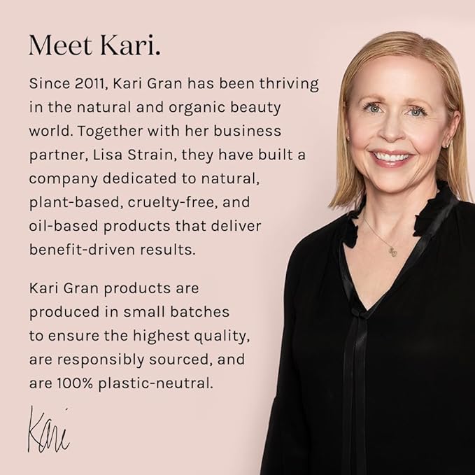 Kari Gran Lip Whip | Moisturizing Lip Balm with Organic Oils | Glossy Sheen + Peppermint | Rich Buttery Texture, Hydrates & Protects | Non-GMO, Organic Ingredients, Made in USA (Blush Peppermint)-Velvo Beauty