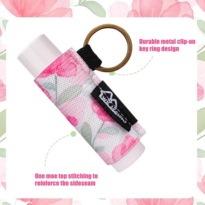 WK IEASON Lip Balm Holder Keychain Bulk Chapstick Holder Key chain-Velvo Beauty