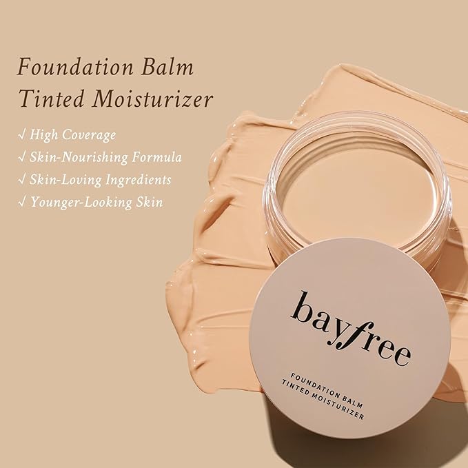 Foundation Balm, Matte Full Coverage Cream Foundation, Mature Skin Foundation, Creamy, Waterproof, Lightweight Face Makeup, 0.99 oz (CREAMY NATURAL)-Velvo Beauty