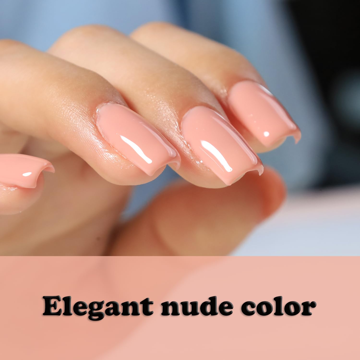 FZANEST Nude Rubber Nail Base Gel Polish, Builder Bottle Nail Strengthener Self-level Extension Fiber Gel, UV LED Base Coat-Velvo Beauty