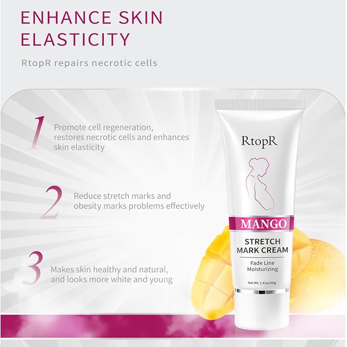 Stretch Mark Removal Cream, Obesity Stretch Mark Moisturizer, Postpartum Repair Stretch Mark Cream, Abdominal Stretch Mark Cream, Remove Marks (1 PCS)-Velvo Beauty