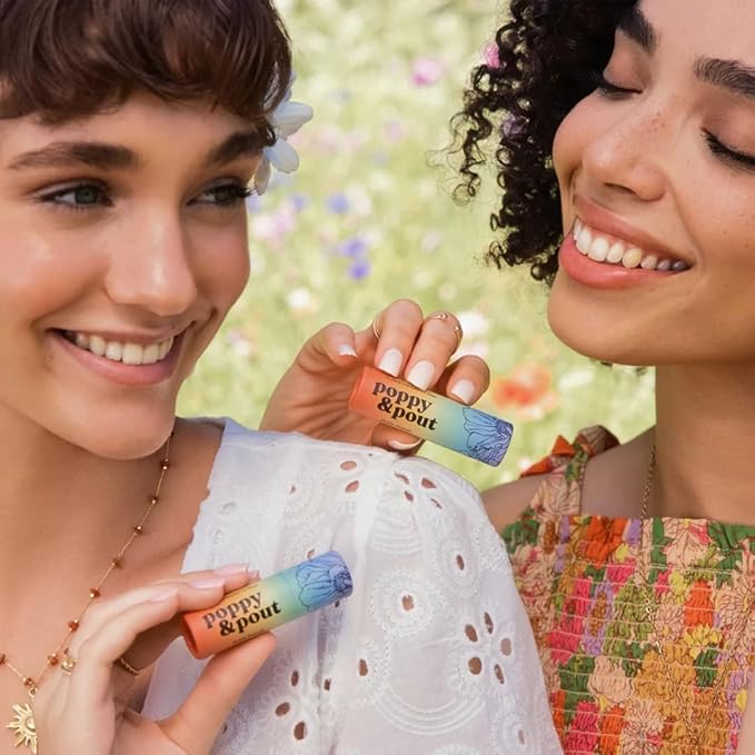 Poppy & Pout Pride Punch Jumbo Lip Balm | All Natural Lip Balms & Moisturizers | Hydrates with Beeswax, Vitamin E, Organic Coconut Oil | Cruelty-Free | Lip Balm in Recyclable Cardboard Tube-Velvo Beauty