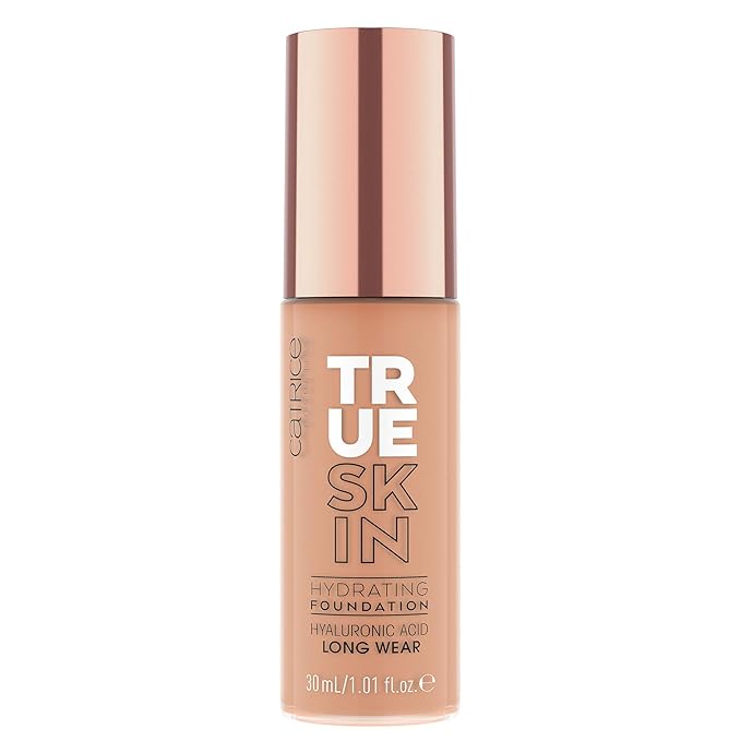 Catrice | True Skin Hydrating Foundation | Lightweight Buildable Coverage with Hyaluronic Acid and Watermelon Seed Oil | Vegan & Cruelty Free (065 | Warm Cinnamon)-Velvo Beauty