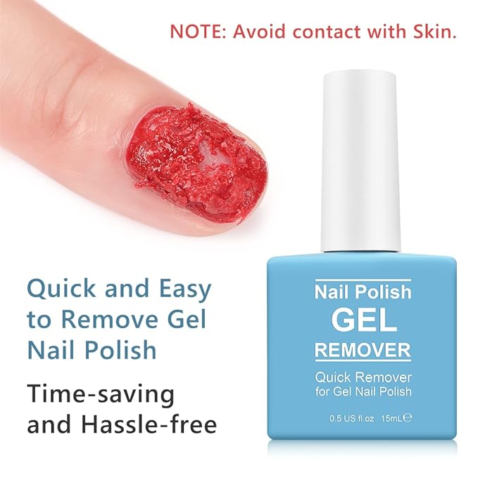 Gel Nail Polish Remover, 2Pack Nail Polish Remover Tool, Professional Remover Gels at Home, No Need Soaking or Wrapping-Velvo Beauty