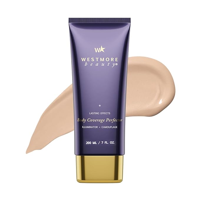 Westmore Beauty Body Coverage Perfector – Waterproof Leg & Body Makeup - Tattoo Cover Up Makeup - 7 Oz (Light Radiance)-Velvo Beauty