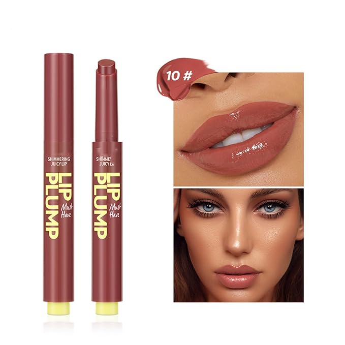 MAEPEOR Hydrating Lip Plumper 12 Colors Moisturizing Shiny Juicy Lip Balm Long Lasting Nourishing Lip Pluming Balm（Color 10)-Velvo Beauty