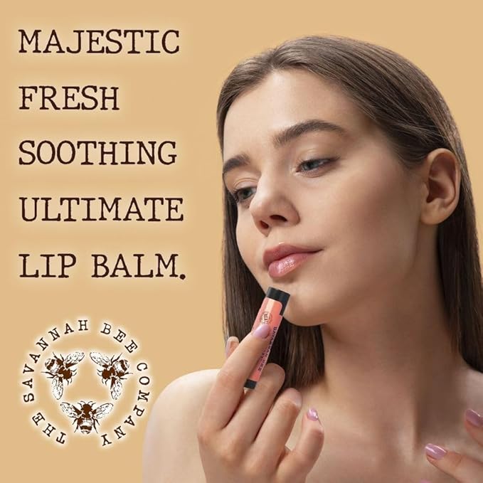 Savannah Bee Company Lip Balm - Lip Moisturizer for Chapped Lips - Hydrating Lip Balm with Pure Honey-Velvo Beauty