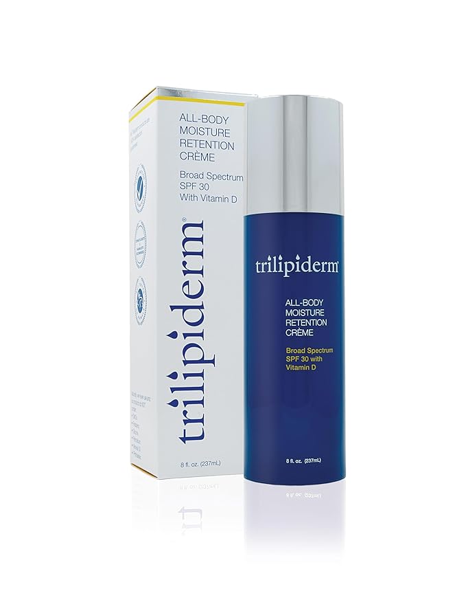 Trilipiderm Essential Body Regimen Bundle Set – 4 Simple Steps for this regimen - Start with Gentle Exfoliant Cleanser, Sun Care and Rejuvenating System that is powerful, natural and healthy hydration-Velvo Beauty