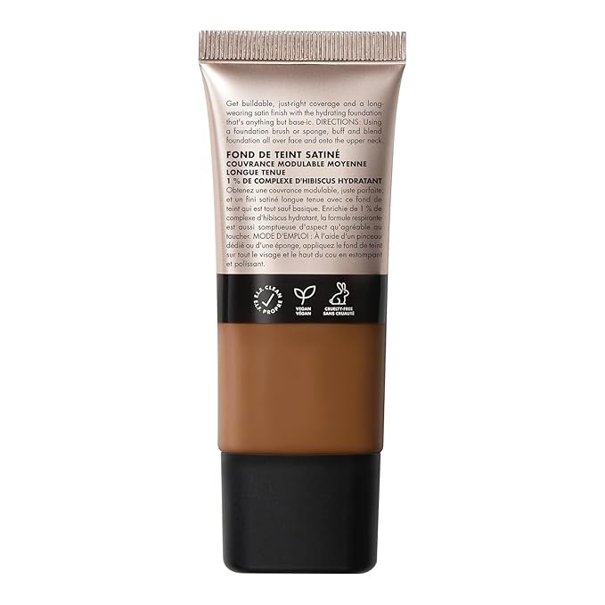 e.l.f. Soft Glam Foundation, Medium Coverage, Long-Lasting & Buildable Foundation For A Smooth, Satin Finish, Vegan & Cruelty-Free, 55 Deep Warm-Velvo Beauty