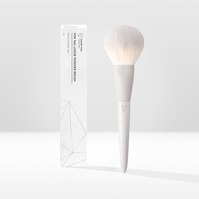 Snow Fox Skincare Fox Tail Loose Powder Brush for Fast Powder Application-Velvo Beauty