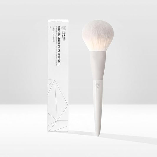 Snow Fox Skincare Fox Tail Loose Powder Brush for Fast Powder Application-Velvo Beauty