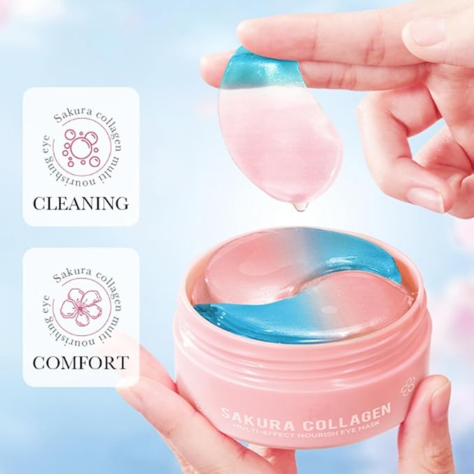 Under Eye Patches for Dark Circles, Puffiness and Eye Bags, Eye Mask,Wrinkle Treatment Anti-Aging Rejuvenating Moisturizing Skin Care 60PCS Collagen Eye Gel Pads Anti-Wrinkle Eye Patches-Velvo Beauty