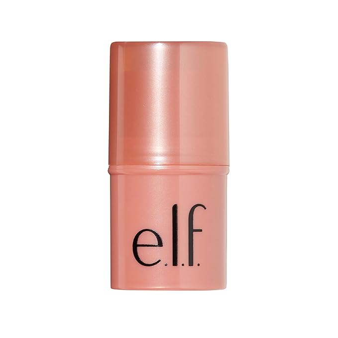e.l.f. Monochromatic Multi Stick, Luxuriously Creamy & Blendable Color, For Eyes, Lips & Cheeks, Glistening Peach, 0.17 oz (5g)-Velvo Beauty