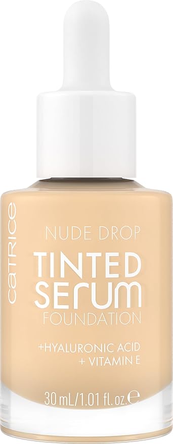 Catrice | Nude Drop Tinted Serum Foundation | Lightweight, Hydrating, Buildable Coverage | Enriched with Hyaluronic Acid & Vitamin E | Vegan & Cruelty Free (005W)-Velvo Beauty