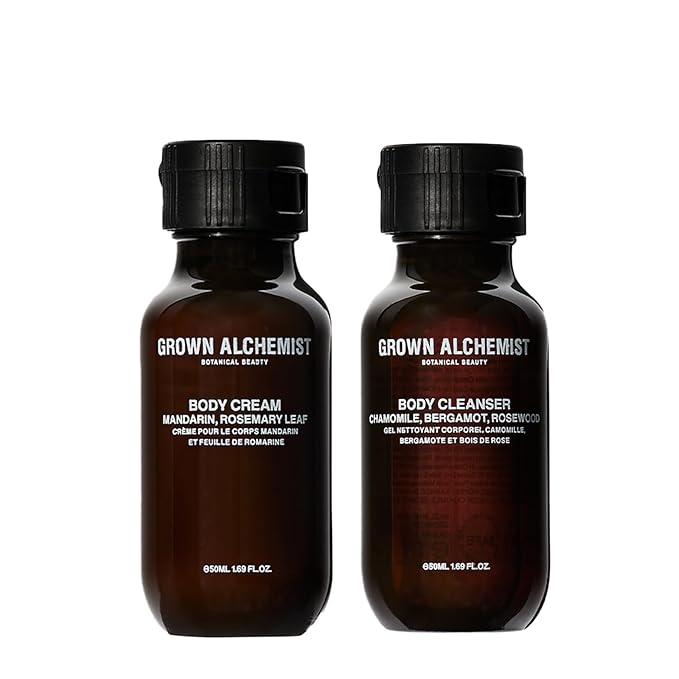 Grown Alchemist Body Cleanser and Body Cream DUO Travel Kit. (50ml each)-Velvo Beauty