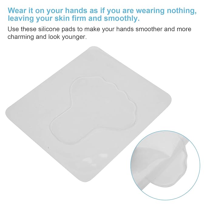 Hand Wrinkle Patches, Anti Aging Patches, Reusable Silicone Anti Wrinkle Hand Pads, Reusable Hand Plasters Skin Care Tool, Wrinkle Remover Strips Pure Silicone Gel Patch-Velvo Beauty