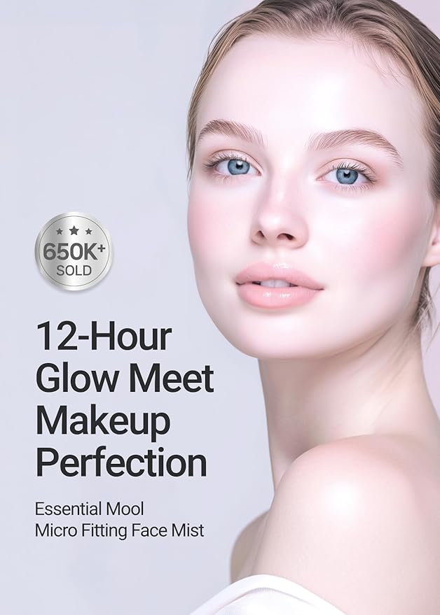 JUNG SAEM MOOL Essential Mool Micro Fitting Face Mist 4.06 Fl Oz, Ultra-Fine Hydrating Makeup Setting Spray with Thermal Spring Water, Long-Lasting Fixing Power Dewy Glow Primer, Korean Face Mist-Velvo Beauty