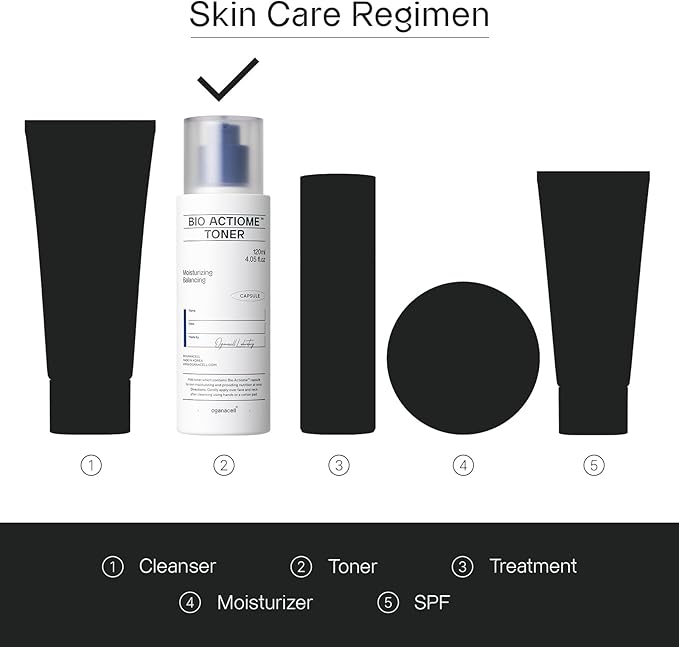 Oganacell Bio Actiome Toner with Kombucha and Probiotics | Boosts Radiance and Corrects Dark Spots | Alcohol-Free Essence for All Skin Types, Dull Complexion | 4.05 fl.oz-Velvo Beauty