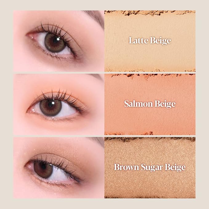 Espoir Real Eye Palette All New #1 Every Beige 0.26 oz 7.5g | Multi-Use Long-Lasting Blendable 8 Colors Natural Glitter Soft veil matte Makeup Eyeshadow Palette for Various Makeup Looks| Korean Makeup-Velvo Beauty
