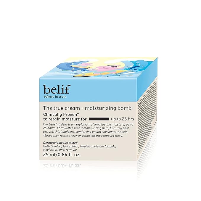 belif The True Cream Moisturizing Bomb with Oak Husk and Vitamin B | Moisturizer | Good for Dry Skin, Dryness Dullness, and Uneven Texture |For Normal, Dry Skin Types-Velvo Beauty