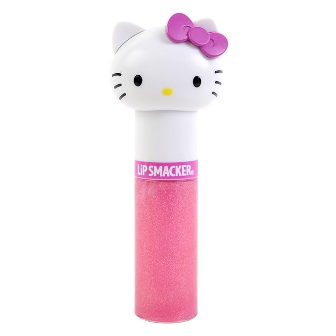 Lip Smacker Lippy Pals Swirls, Sanrio Hello Kitty, Flavored Moisturizing & Smoothing Soft Shine Lip Balm, Hydrating & Protecting Fun Tasty Glossy Finish , Cruelty-Free & Vegan - Kiwi-Velvo Beauty