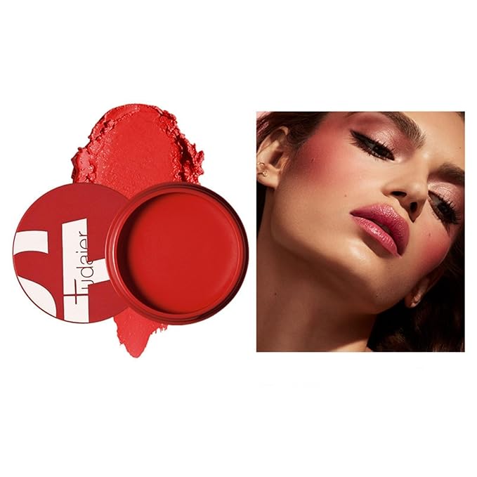 MAEPEOR Cream Blush 9 Color Smooth High-Pigmented Buildable Face Blush Long-Lasting Natural Look Face Blush for Cheeks (Color 09)-Velvo Beauty