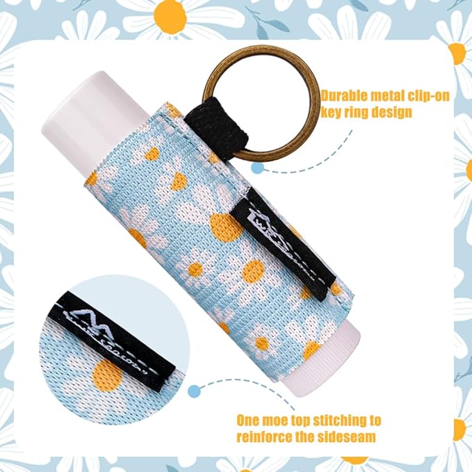 WK IEASON Lip Balm Holder Keychain Bulk Chapstick Holder Key chain-Velvo Beauty